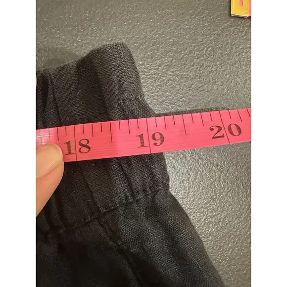 Athleta Linen Black Women's Pants - Picture 10 of 11